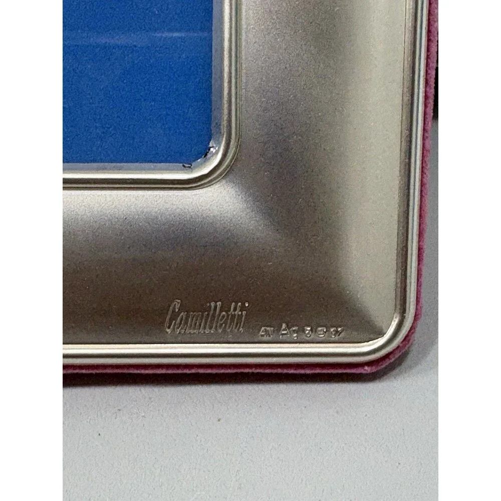 Camilletti Argenterie Lunt Silversmiths Baby Birds From Pink Picture Frame